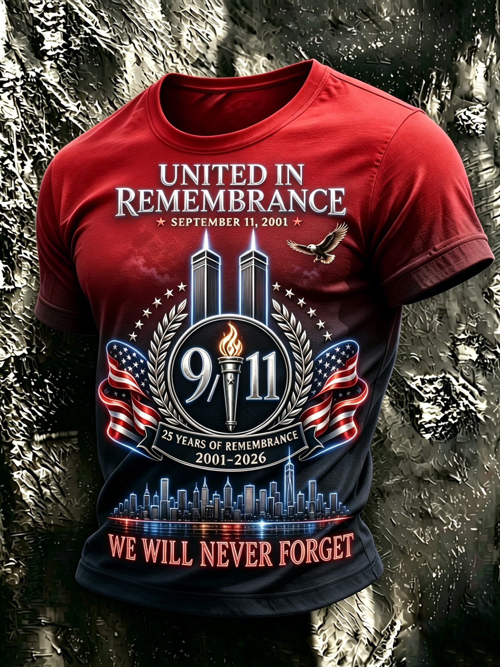 Men's 9/11 Memorial Graphic Top